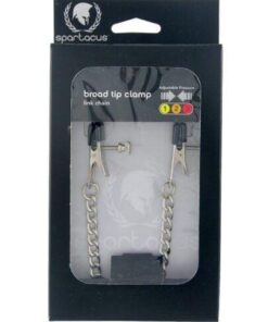 Spartacus Adjustable Broad Tip Nipple Clamps w/Link Chain