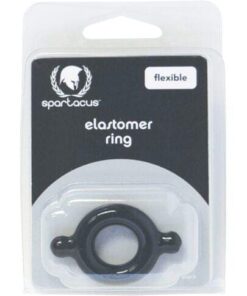 Spartacus Elastomer Cock Ring - Black