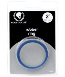 Spartacus 2" Rubber Cock Ring - Blue