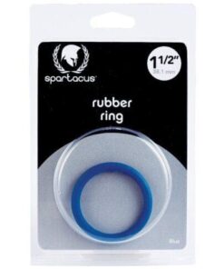 Spartacus 1.5" Rubber Cock Ring - Blue