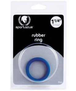 Spartacus 1.25" Rubber Cock Ring -  Blue