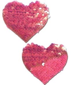 Pastease Color Changing Flip Sequins Heart - Pink O/S