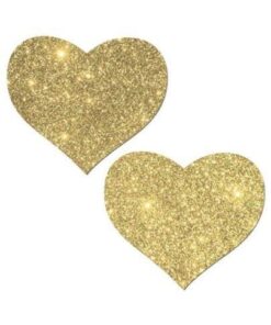 Pastease Glitter Heart - Gold O/S