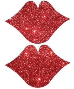 Pastease Glitter Lips - Red O/S