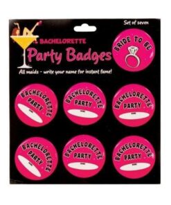 Bachelorette Party Badges - Pack of 7