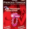 Pierced Tongue X-treme Vibrating Pleasure Ring - Magenta