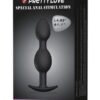 Pretty Love 4.92" Silicone Anal Plug w/Ball - Black