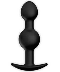 Pretty Love 4.92" Silicone Anal Plug w/Ball - Black