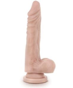 Blush Dr. Skin Stud Muffin 8.5" Dong w/Suction Cup - Beige