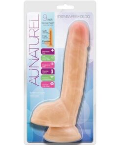 Blush Au Naturel 9" Sensa Feel Dildo - Beige