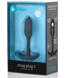 b-Vibe Weighted Snug Plug 1 - 55 g Black