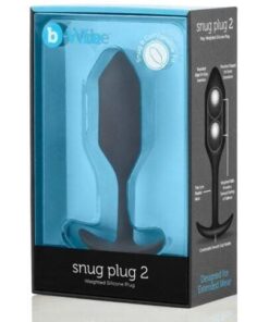 b-Vibe Weighted Snug Plug 2 - 114 g Black