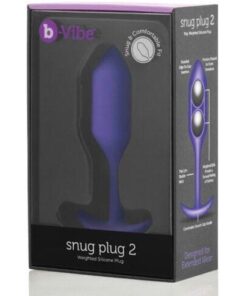 b-Vibe Weighted Snug Plug 2 - 114 g Purple