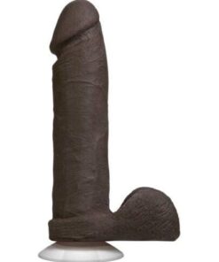 Realistic 8" Ultraskyn Cock w/Balls - Black