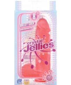 Crystal Jellies 8" Ballsy Cock - Pink