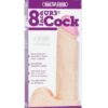 Vac-U-Lock 8" Ultraskyn Cock & Balls Attch. - White