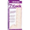 Vac-U-Lock 7" Raging Hard on Realistic Cock - White