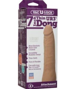 Vac-U-Lock 7" Ultraskyn Dong - Brown