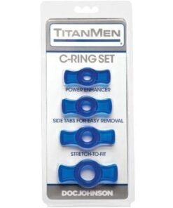 Titanmen Tools Cock Ring Set - Blue