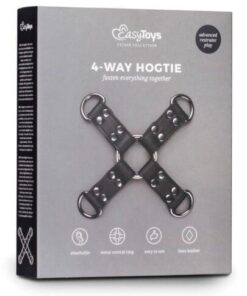 Easy Toys Faux Leather Hogtie - Black