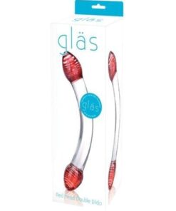 Glas Red Head Double Glass Dildo