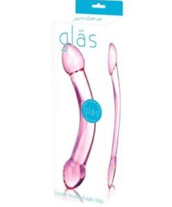 Glas Double Trouble Glass Dildo - Purple