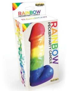 Rainbow Pecker Party Candle