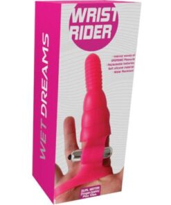 Wet Dreams Wrist Rider Finger Play Sleeve w/ Wrist Strap - Blue