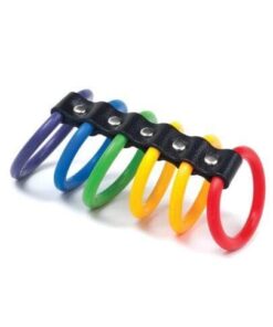 KinkLab Stockroom 6 Gates of Pride Cockrings - Bulk