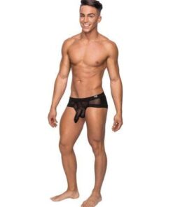 Hoser Stretch Mesh Micro Mini Short Black LG