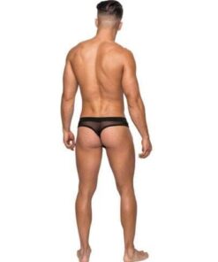 Hoser Stretch Mesh Thong Black L/XL