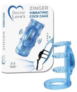 Doctor Love's Vibrating Cock Cage - Blue