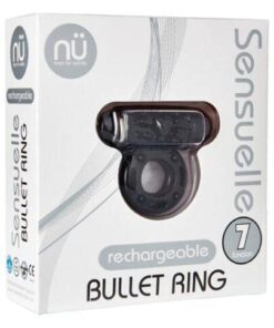 Sensuelle Bullet Ring Cockring - 7 Function Black