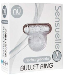 Sensuelle Bullet Ring Cockring - 7 Function Clear