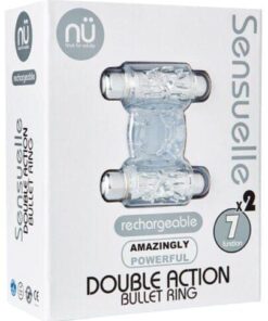 Sensuelle Double Action Cockring - 2x7 Function Clear