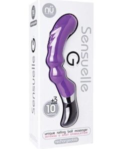 Sensuelle G Unique Rolling Ball Rechargeable Massager - Purple