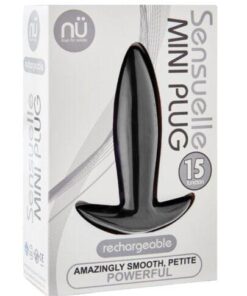 Sensuelle Mini Butt Plug - Black