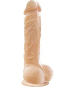 Colours Pleasures 5" Dong w/Balls & Suction Cup - White