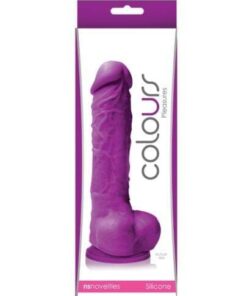 Colours Pleasures 5" Dong w/Suction Cup - Purple