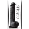 Colours Pleasures 8" Dildo w/Suction Cup - Black