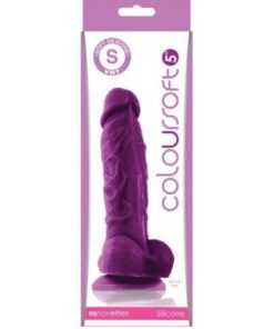 ColourSoft 5" Silicone Soft Dildo - Purple