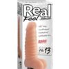 Real Feel No. 13  Long 8.5" Vibe Waterproof - Mutli-speed Flesh