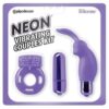 Neon Luv Touch Vibrating Couples Kit - Purple