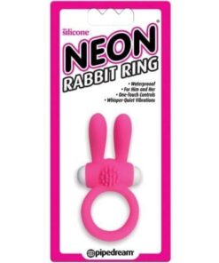 Neon Luv Touch Rabbit Ring - Pink