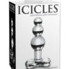 Icicles No. 47 Hand Blown Glass Butt Plug - Clear