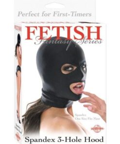 Fetish Fantasy Series Spandex 3 Hole Hood