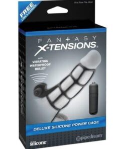 Fantasy X-tensions Deluxe Silicone Power Cage - Black