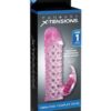 Fantasy X-tensions Vibrating Couples Cage - Pink