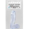 Basix Rubber Works 6.5" Dong w/Suction Cup - Clear