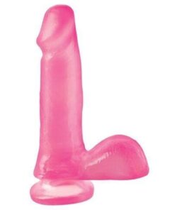 Basix Rubber Works 6" Dong w/Suction Cup - Pink